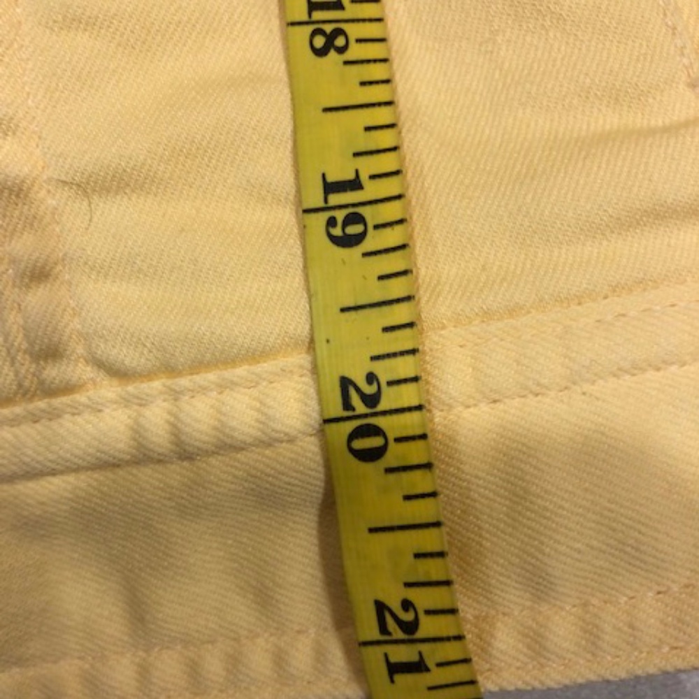Talbots trucker denim jacket yellow sz m - Picture 6 of 8